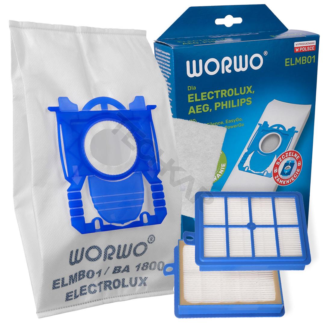 4 ks vreciek + FILTER pre ELECTROLUX PHILIPS AEG S-bag Classic Performance ELMB01, E201SM (UltraSilencer, Ergospace, Ergoclassic, Oxygen Plus, Jetmaxx, Ultra One, Viva Control, Accelerator, CLario)