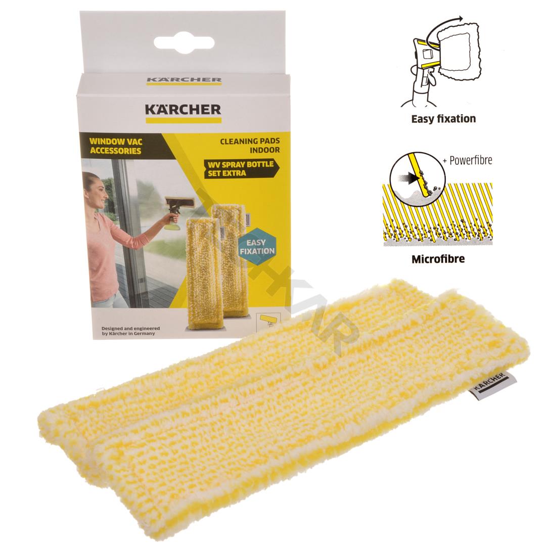 Mikrovláknové vysokotlakové čističe so suchým zipsom pre KARCHER WV 2 WV 5 WVP10 2.633-130.0 ORIGINÁLNA SADA vysokotlakových čističov