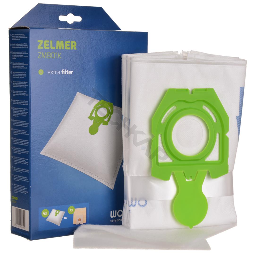 4x vrecká WORWO (ZMB01K) pre vysávač ZELMER 49.4100 SYRIUS, Cobra II 1800W