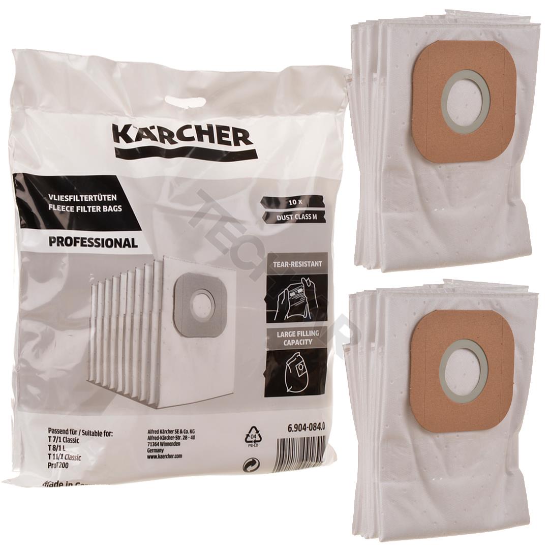 Originálne syntetické vrecia KÄRCHER T 7/1, T 10/1, T 11/1, ProT 200 (6.904-084.0) - 10 kusov