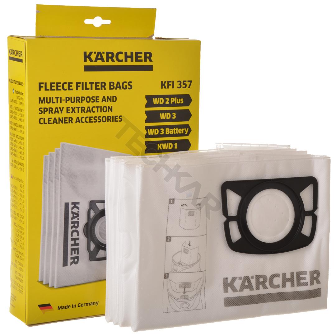 ORIGINÁLNE syntetické vrecká (2.863-314.0) pre vysávač KARCHER WD2, WD3, SE 4001, SE 4002 - 4 kusy