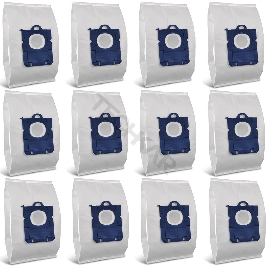 12 ks vreciek pre ELECTROLUX PHILIPS AEG S-bag Classic Performance ELMB01K, E201SM (UltraSilencer, Ergospace, Ergoclassic, Oxygen Plus, Jetmaxx, Ultra One, Viva Control, Accelerator, CLario)