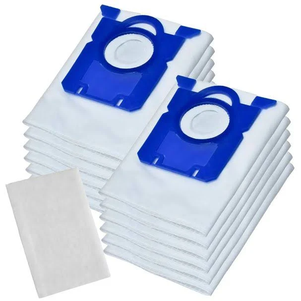 12 ks vreciek pre ELECTROLUX PHILIPS AEG S-bag Classic Performance ELMB01K, E201SM (UltraSilencer, Ergospace, Ergoclassic, Oxygen Plus, Jetmaxx, Ultra One, Viva Control, Accelerator, CLario)