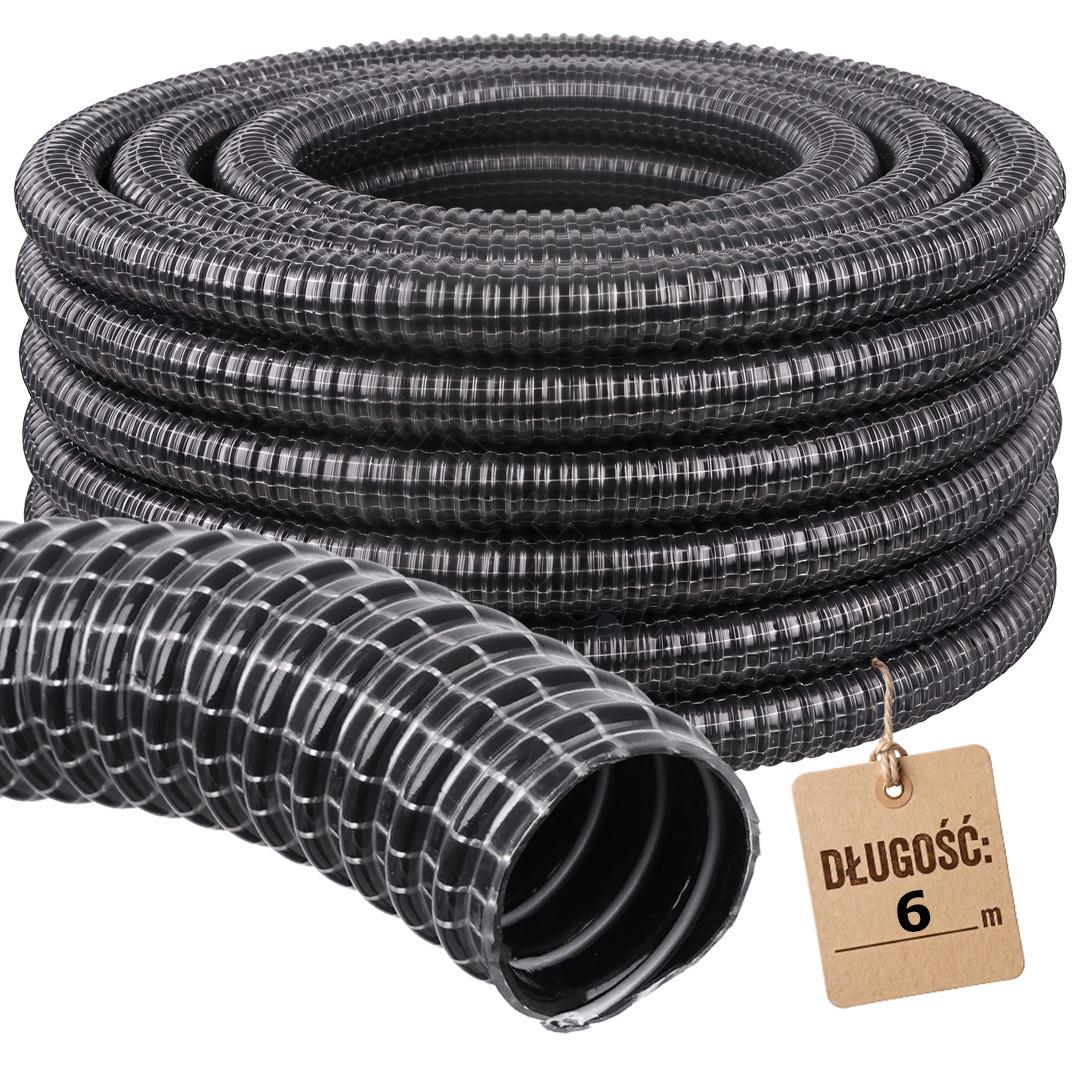 6MB VYSTUŽENÁ FLEXI SACIA HADICA ZELMER DN32, trubica do vysávača, rezaná na meter, 32 mm vnútorný - 38 mm vonkajší, vystužená na meter