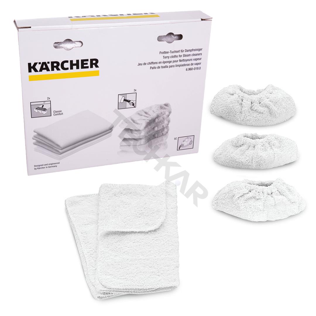 Sada 5 utierok do parného čističa Karcher SC 1, 2, 3, 4, 5 (6.960-019.0)
