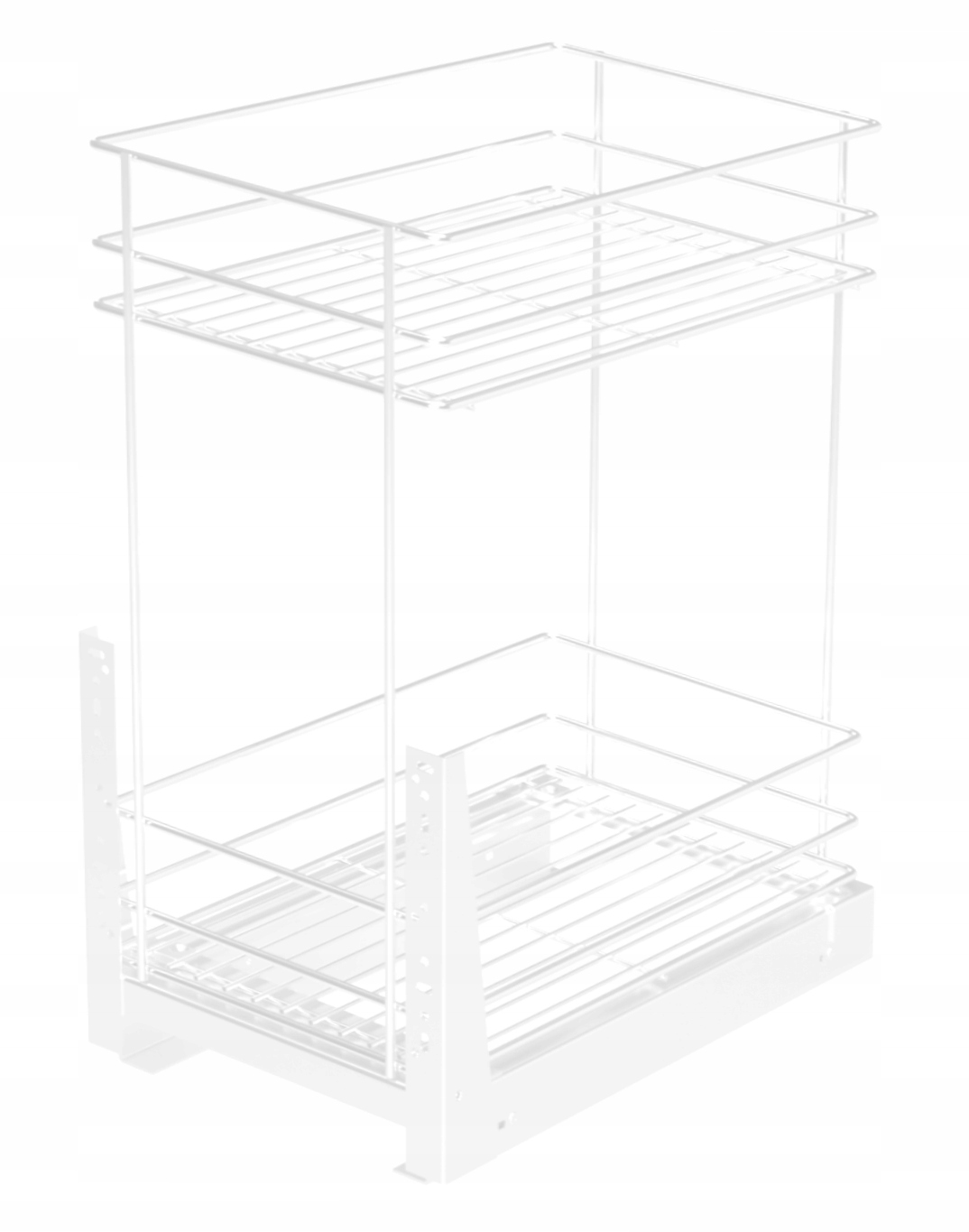 Nákladný kôš 2P Spodná montáž TICHÉ ZATVÁRANIE 30 cm