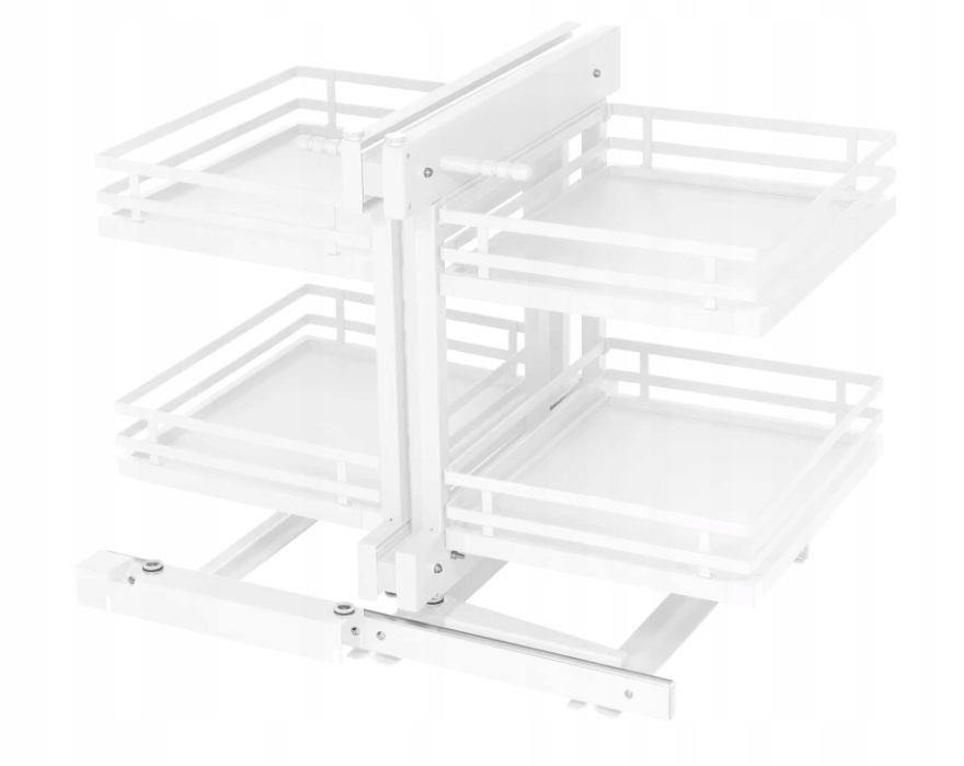 Rohový kôš do skrinky Amix 120 cm s tichým zatváraním, ľavý