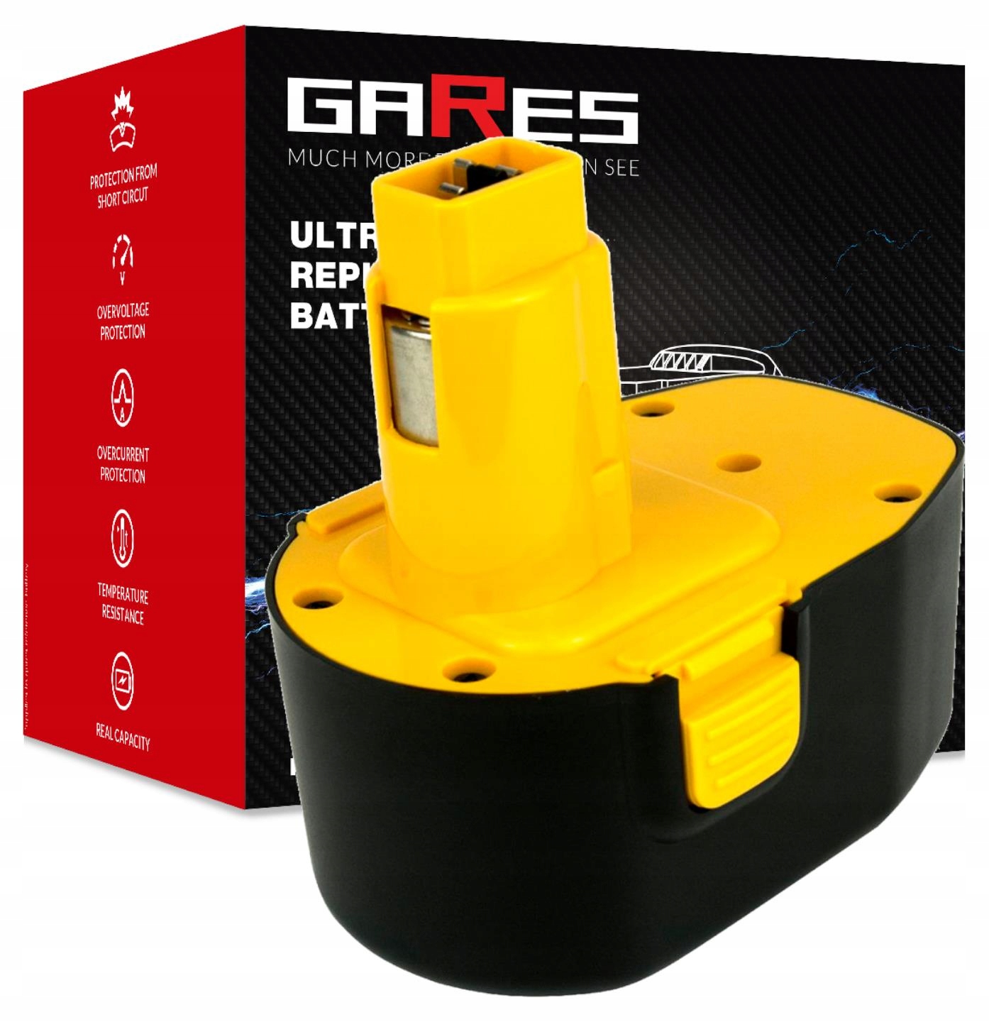 Náhradná batéria - Batéria pre DeWalt de9091 2AH 14.4V