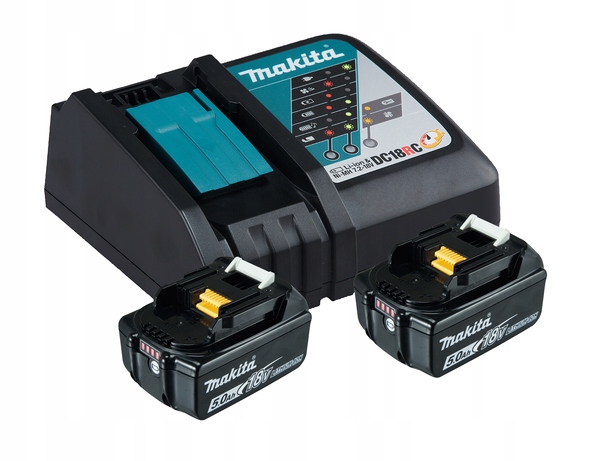Náhradná batéria - Nabíjačka Makita DC18RC + 2x BL1850B batéria