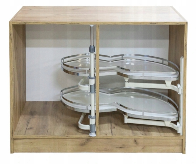 Rohový nákladný kôš Select, biely, 600 mm, jemné zatváranie, protišmyková podložka