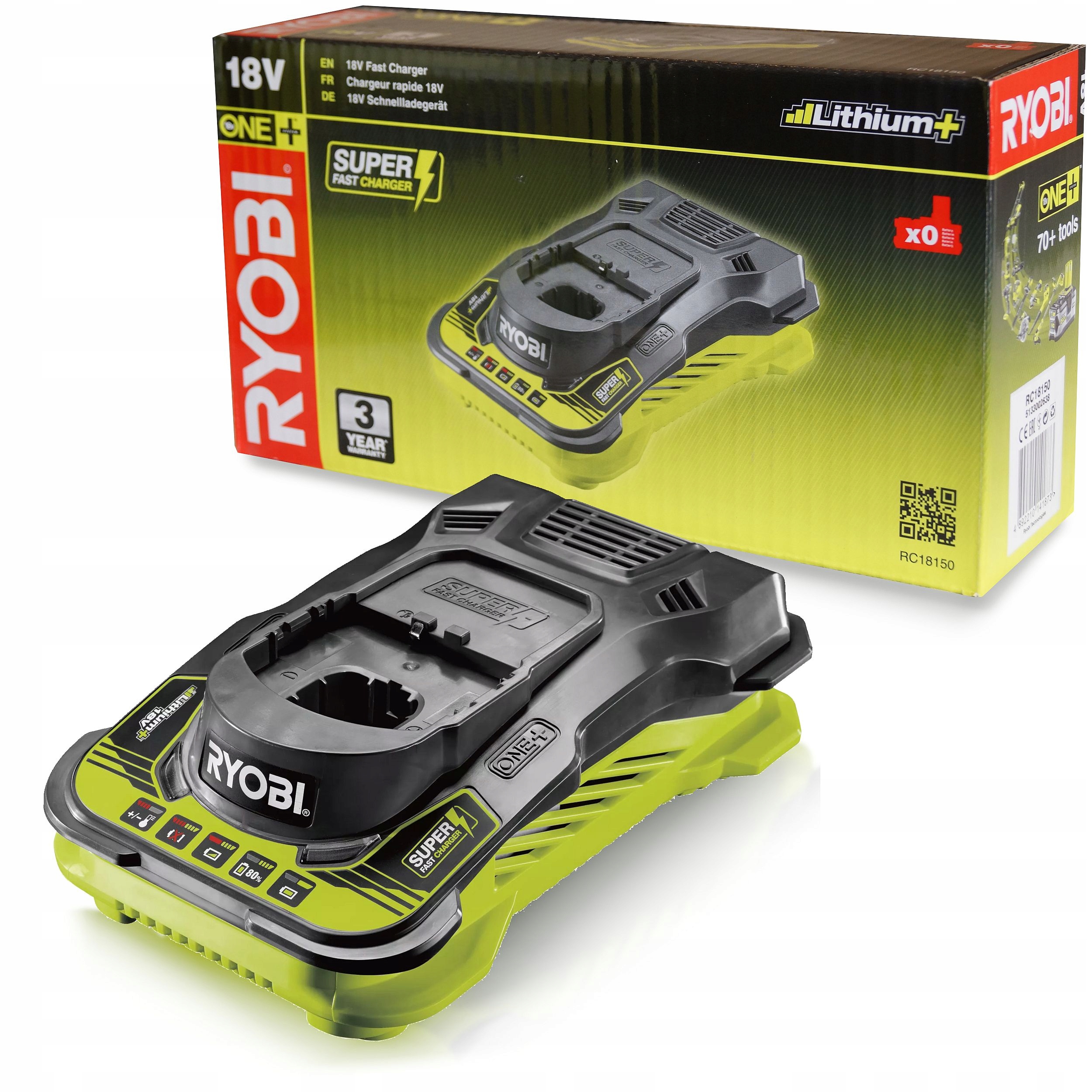 Ryobi RC18150 Fast Battery Charger One+