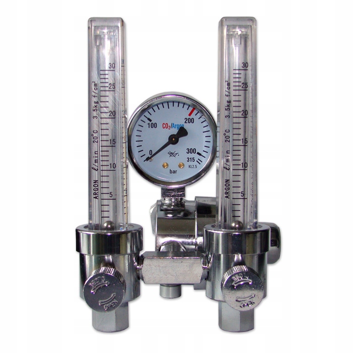 Prietokomerný regulátor - Reduktor CO2/Argon s 2-rotamentmi RBR2-CO2