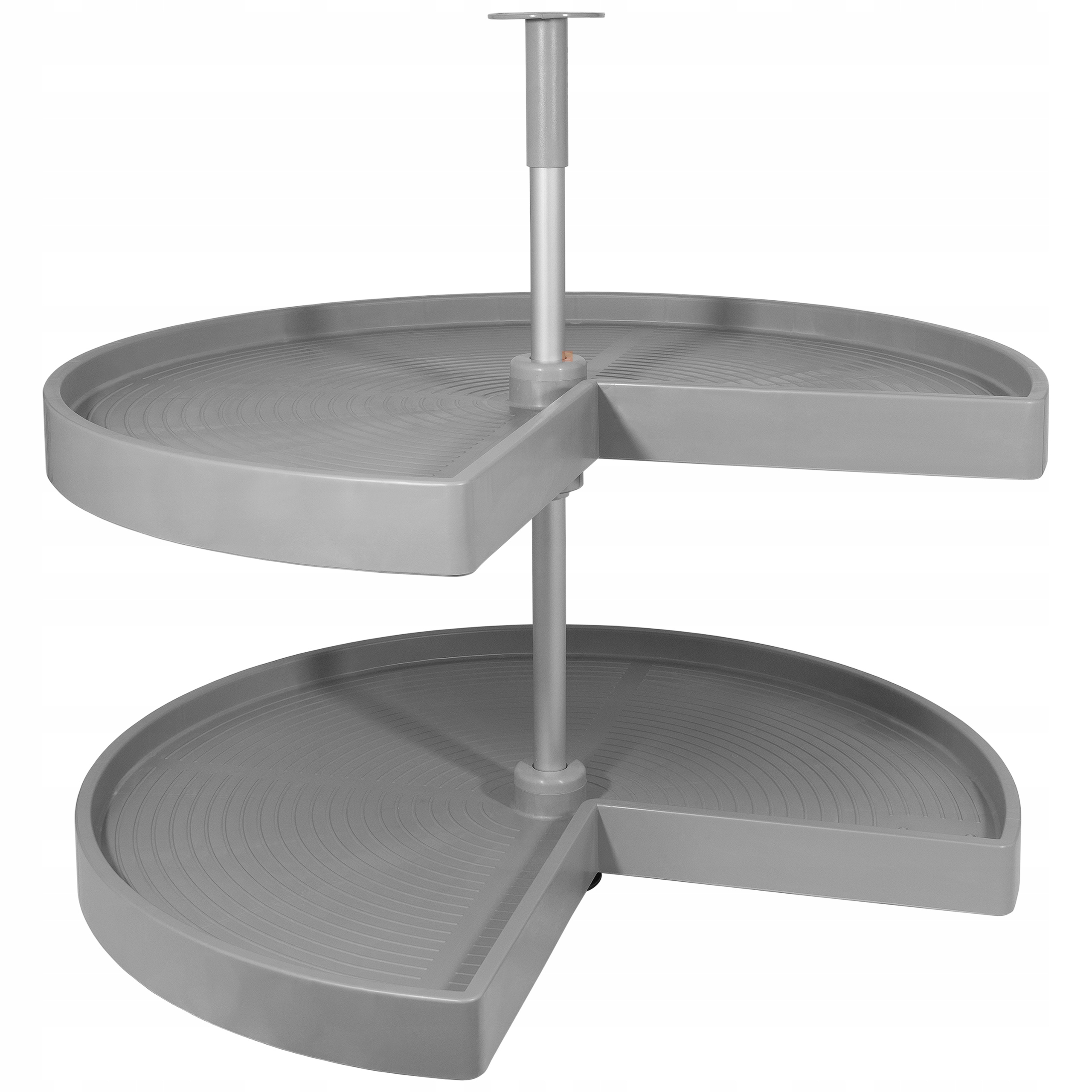 SHELVO 3/4 otočná polica Ø 810 mm Emuca - sivá