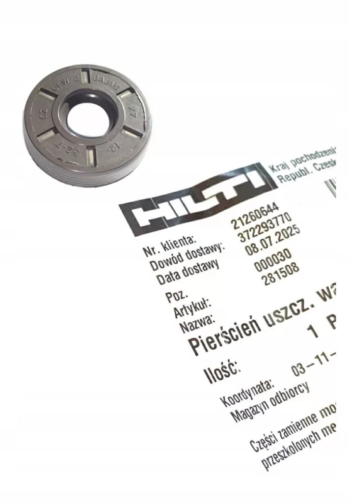 Tesniaci krúžok hriadeľ BAUM12X32X7 Hilti 281508